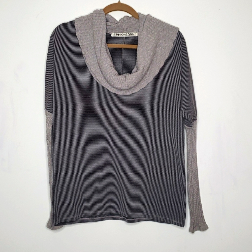 OSFA Striped Cowl Neck Top